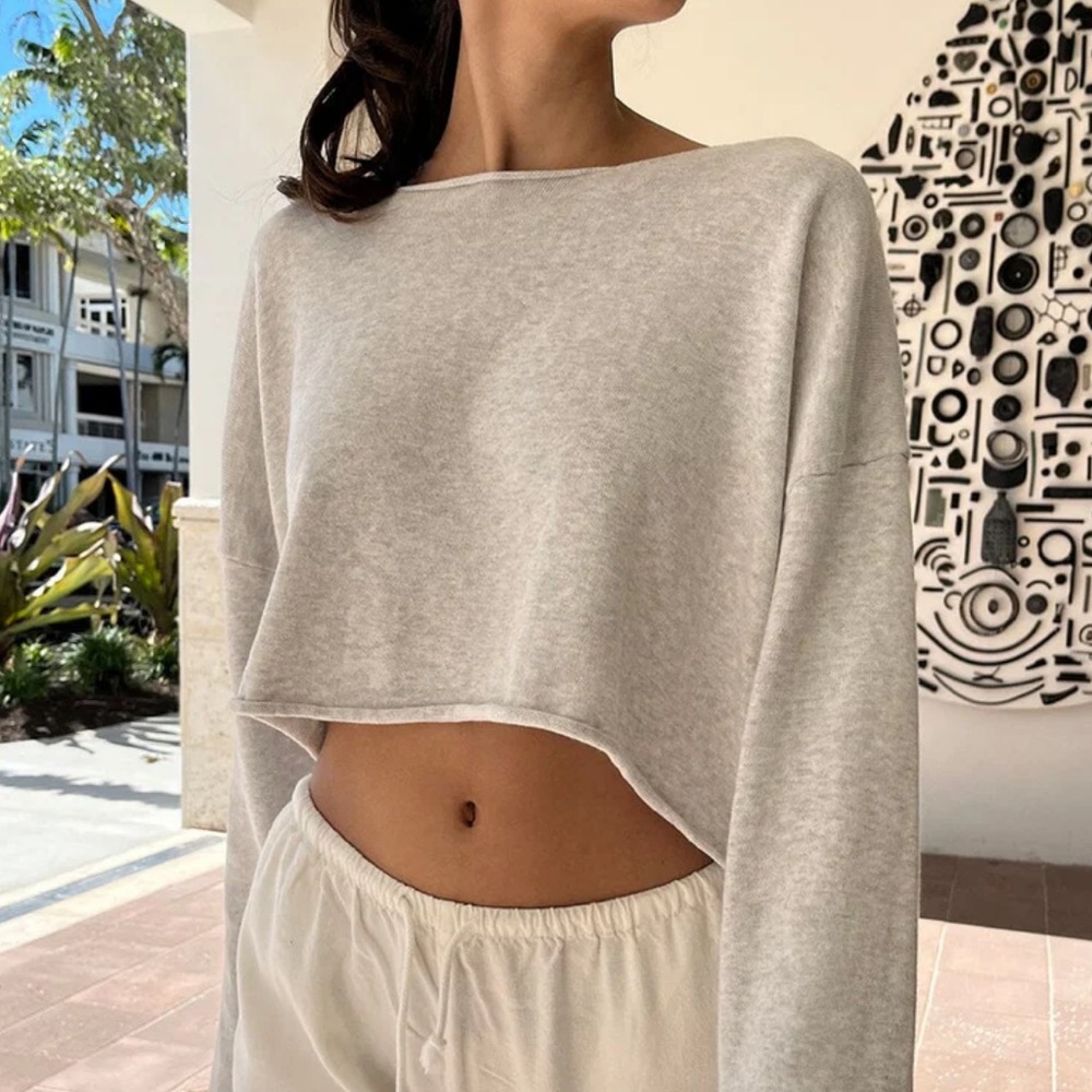 Brandy Melville cropped knit
